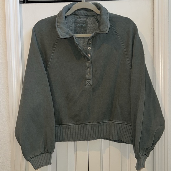 Aerie Quarter Snap Sweatshirt - Picture 2 of 7